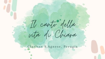 Il canto della vita di Santa Chiara – Luce e testimonianza di fede Un canto di lode che presenta Santa Chiara come luce che illumina il cammino dell’uomo: dal mattino alla notte, un inno di fede e speranza.